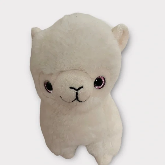 Keel Toys Alpaca Llama Soft Toy Plush Cuddly Animal White Pink Eyes Age 1+ Years - Picture 6 of 12